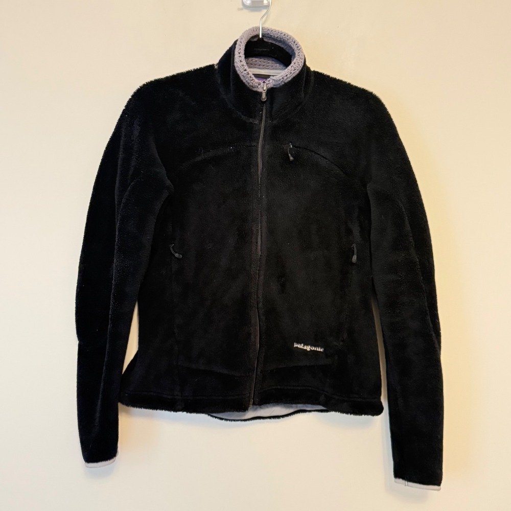 Patagonia Womens R2 Regulator Fleece Jacket Black Full Zip M